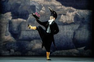 Artists in David Bintley's Still Life at the Penguin Café, Birmingham Royal Ballet